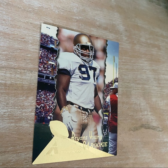 Bryant Young 94 Rookie 49ERS Pinnacle 1994 - Picture 5 of 9